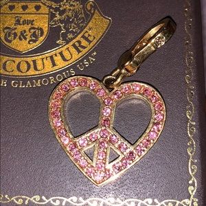 Juicy Couture Heart Peace Charm